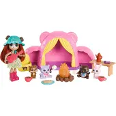 Enchantimals Mit Campingbären Und Zubehör Mini-puppe