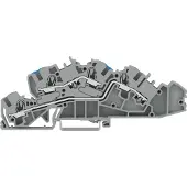 Wago 2005-7649 Installationsetagenklemme,mit Betätigungsöffnung,4 mm2,grau 20057649 - 50 Stück