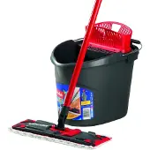 Vileda Bodenwischer Wischer Ultramat 2in1 Komplettset Vileda Schwarz