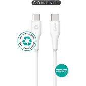 ESTUFF ES604270-BULK, 2 m, USB C, USB C, USB 2.0, Weiß