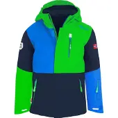 TROLLKIDS Kinder Hallingdal Wintersportjacke bright green/medium blue 164