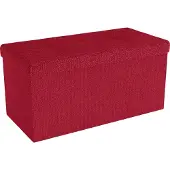 Intirilife Sitzbank 76x38x38 cm in GRANAT ROT