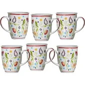 Ritzenhoff & Breker Becher "Doppio Shanti, 6-teilig", (Set, 6 tlg.), Paisley-Blüten-Dekor
