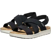 Keen Damen Sandalen Schwarz/Birch – Leicht & Komfort Klettverschluss Outdoor 38 EU