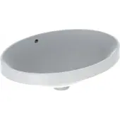 Geberit Einbauwaschtisch VariForm 55x40cm, o HL, m Ü, ov., US glas. / we.