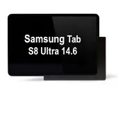 TabLines TWP022B Wandhalterung für Samsung Tab S8 Ultra 14.6, schwarz