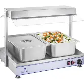 Royal Catering Elektrische Kompaktheizplatte mit 2 Halogenlampen 1100W 230V