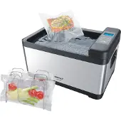 Steba Sous-Vide Garer mit Edelstahl-Gehäuse, Effektive Wasserumwälzung, LCD Display, elektronische Temperaturregelung, 10 Liter Volumen, Leichte Reinigung