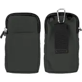 Avizar , Umhängetasche mit vielen Fächern – Karabiner / Gürteltasche, Grau