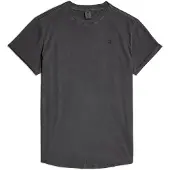 G-Star Text Back Gr Overdyed Lash R T Dk Black Gd Größe: S | Bedruckte T-Shirts Outlet | Herren | Schwarz