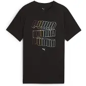 Puma T-Shirt "ESS LOGO LAB HOG TEE B" für Jugendliche, sportlicher Stil, Kurzarm, Rundhalsausschnitt