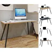 VCM Schreibtisch Computertisch Bürotisch Skandanivischer Retro Look Salia 110x50 cm