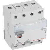 Legrand 411786 TX3 Fehlerstromschutzschalter 63A, 4-polig, 300mA, Typ A, 400VAC, 4TE