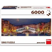 Dino Panorama-Puzzle Rialtobrücke Venedig 6000 Teile Landschaft