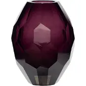 Hubsch Facetten Vase Burgunder | 950504