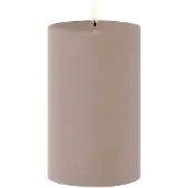 Uyuni Lighting - Outdoor Stumpenkerze LED 8,4x15 cm Sandstone