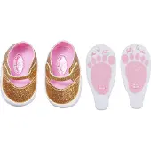 ZAPF Baby Annabell Schuhe Gold 43cm