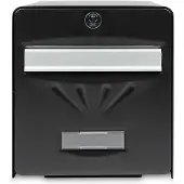 BURG-WÄCHTER schwarze Edelstahl Briefkasten