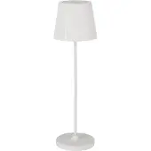 Eglo LED Tischlampe außen Cabozo, Außenlampe Touch dimmbar, kabellose Outdoor Tischleuchte mit USB-Port, Kunststoff in Weiß, warmweiß, IP44