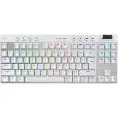 Logitech G PRO X TKL, Kabellos, RF Wireless + Bluetooth, Mechanischer Switch, QWERTY, RGB-LED, Weiß