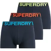 Superdry für Herren. M3110450B Set 3 Boxershorts einfarbig marineblau (S), Heimtextilien, Baumwolle