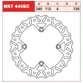 TRW Bremsscheibe MST440EC, 1 Stück