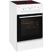 Exquisit ECM 5-4 Elektro-Standherd | Glaskeramik | Ober- / Unterhitze | Grill | Umluft | Weiß