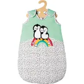 Heless puppen Schlafsack Pinguin Samt grün/weiß mt 28-35 cm