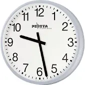 Peweta Funk-Wanduhr "ø 52 cm", Standard, Batteriebetrieb, Zifferblatt DIN-Balken