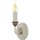 Licht-Erlebnisse Wandlampe E14 Weiß Metall Rustikal Wandleuchte