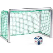 Sport-Thieme Mini-Fußballtor "Protection", Inkl. Netz, blau (MW 10 cm), 2,40x1,60 m, Tortiefe 1,00 m