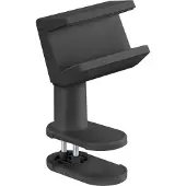 InLine Tischklemme für Steckdosenleiste, drehbar, Federklemme, schwarz, Halterung für Stromverlängerung, Schwarz, ABS, Stahl, Silikon, Silikon, Silikon, 4 cm
