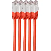 Shiverpeaks BS75711-H0.5R-SET5, 0,5 m, Cat6, S/FTP (S-STP), RJ-45, RJ-45, Rot