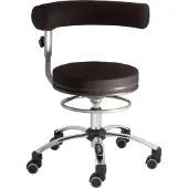 Sanus Gesundheitsstuhl Drehstuhl, Stoffbezug, Schwarz-Schwarz, Höhenverstellbar 52–72 cm