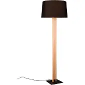 TRIO Stehlampe Rahul Design schwarz mit Holz