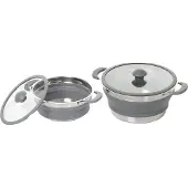 Brunner Volcano Fold Away Kochtopf grau 20 cm