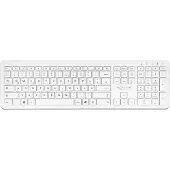 DeLOCK USB Tastatur 2,4 GHz kabellos weiß (flach), Volle Größe (100%), Kabellos, RF Wireless, QWERTZ, Weiß