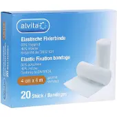 Alvita elastische Fixierbinde 4 cmx4 m 20 St Binden