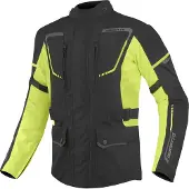 Bogotto Azury 2in1 Wasserdichte Schwarz Neon Gelb Motorrad Textiljacke Größe 2XL