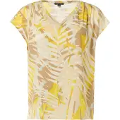 Comma Kurzarmbluse, mit All-Over Print