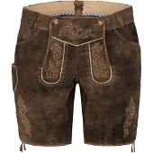 Spieth & Wensky Lederhose FAY in dunkelbraun | Gr.: 38