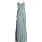 Vera Mont Abendkleid "Damen im Glitzer-Look" Ohne Tasche Wickel-Design