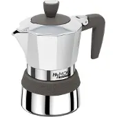 Pedrini MyMoka induction, Mokka-Kanne, Blau, Edelstahl, Aluminium, Silikon, Edelstahl, 3 Tassen, MyMoka induction, 1 Stück(e)