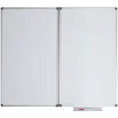 MAUL Whiteboard-Klapptafel MAULstandard, grau kunststoffbeschichtet, magnethaftend, 1 Flügel, B 600 x H 1000 mm