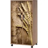 Skye Decor , Kiler - 735, Mehrzweckschrank, Sonoma-Eiche, 100 % MELAMINBESCHICHTETE SPANPLATTEN, 60 x 36 x 116 cm