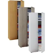 VCM Holz Kleiderschrank | 5 Fächer | Maße ca. B. 70 x H. 178 x T. 40 cm | 2 Drehtüren | erweiterbar | Schrank - Vandol