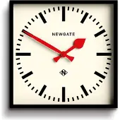Newgate Number Five Wanduhr in Rot