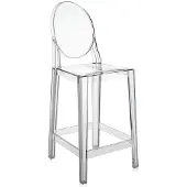 Kartell - One More Barhocker H 75 cm, glasklar