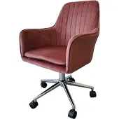 HTI Drehstuhl Ashley Mauve, höhenverstellbar, gepolstert, Sitzhöhe 45-53 cm, 125 kg