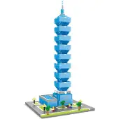 Tinisu Taipei 101 Taipeh Modell LNO Micro-Bricks Bausteine
